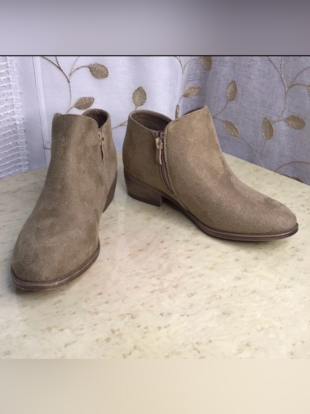 JG Faux Leather Ankle Boots Booties
